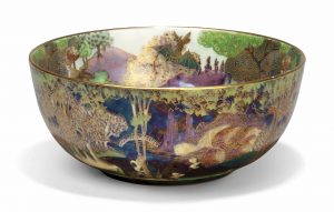 Fairyland Lustre Bowl Woodland Bridge