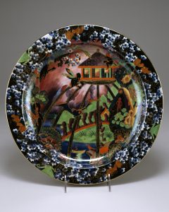 Imps on a Bridge Fairyland Lustre Plate