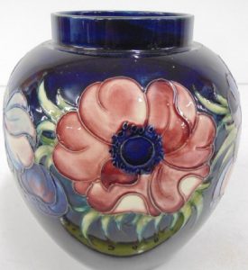 Moorcroft Anemone Decorated Vase