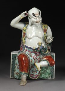 Qianlong porcelain figure of Panthaka