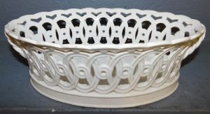 Wedgwood creamware reticulated basket