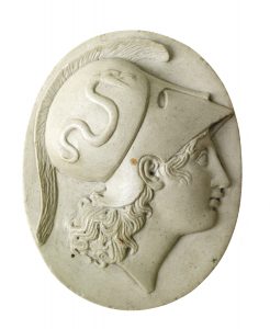 Stoneware Cameo with the Head of Minerva