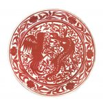 A Ruby Lustre Arts and Crafts Ceramic Charger, attributed to William de Morgan