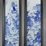 Chinese blue & white porcelain tiles