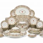 A DERBY PORCELAIN COMPOSITE PART DINNER-SERVICE CIRCA 1815