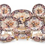 A Derby porcelain part dinner service in the Old Japan pattern circa 1820