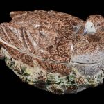 A Derby porcelain partridge tureen and cover, circa 1765