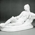 KPM Hard-paste porcelain figure of Daphne reclining