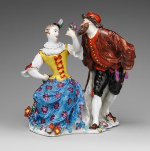 Meissen Columbine and Pantaloon Figure circa 1736