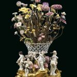 A LOUIS XV ORMOLU-MOUNTED MEISSEN AND VINCENNES PORCELAIN CENTREPIECE CIRCA 1745-49