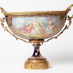 A SEVRES STYLE FRENCH ORMOLU CENTERPIECE