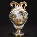 A fine Sèvres (hard-paste) porcelain vase, 1773, painted by Nicolas Schradre