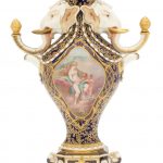 A Minton vase 'à Têtes d'Eléphant', dated 1878
