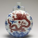 Flask with Dragons